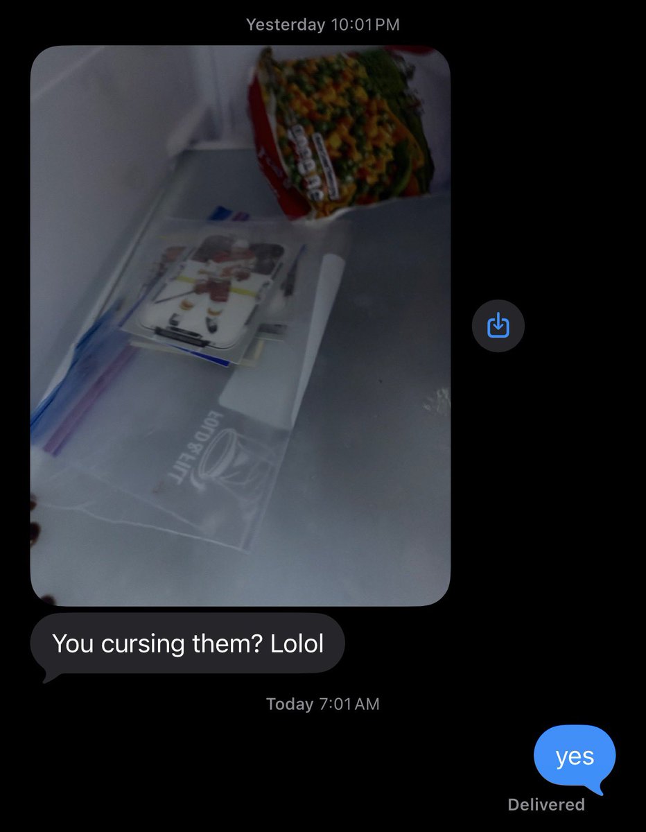 squidscros's tweet photo. husband found the cards in the freezer https://t.co/QDXU2XqB9e