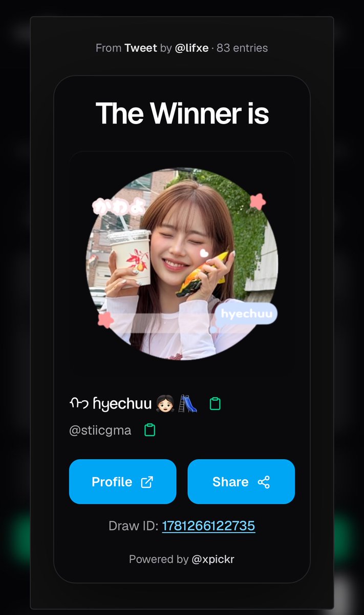 lifxe's tweet photo. congrats yaa buat @stiicgma dm buat claim GAnya aku tunggu 1x24 jam yap! https://t.co/cJ5C4aP7QP