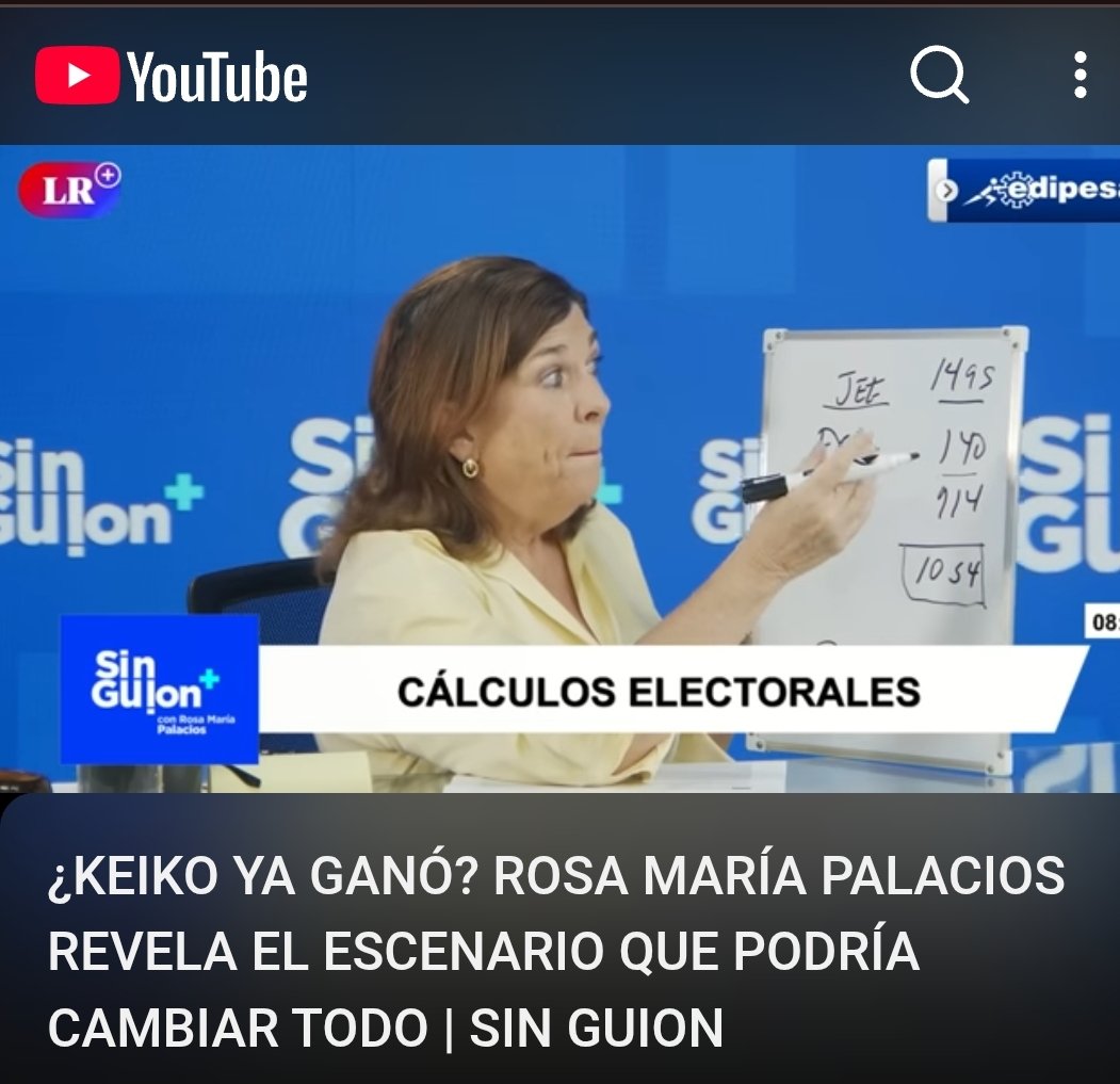 davidedesing's tweet photo. La señora Rosa María haciendo cuentas pro Keiko! Las estadísticas son científicas señora usted no puede decir ya ganó Keiko, 😝 https://t.co/w6aNbsFfwg