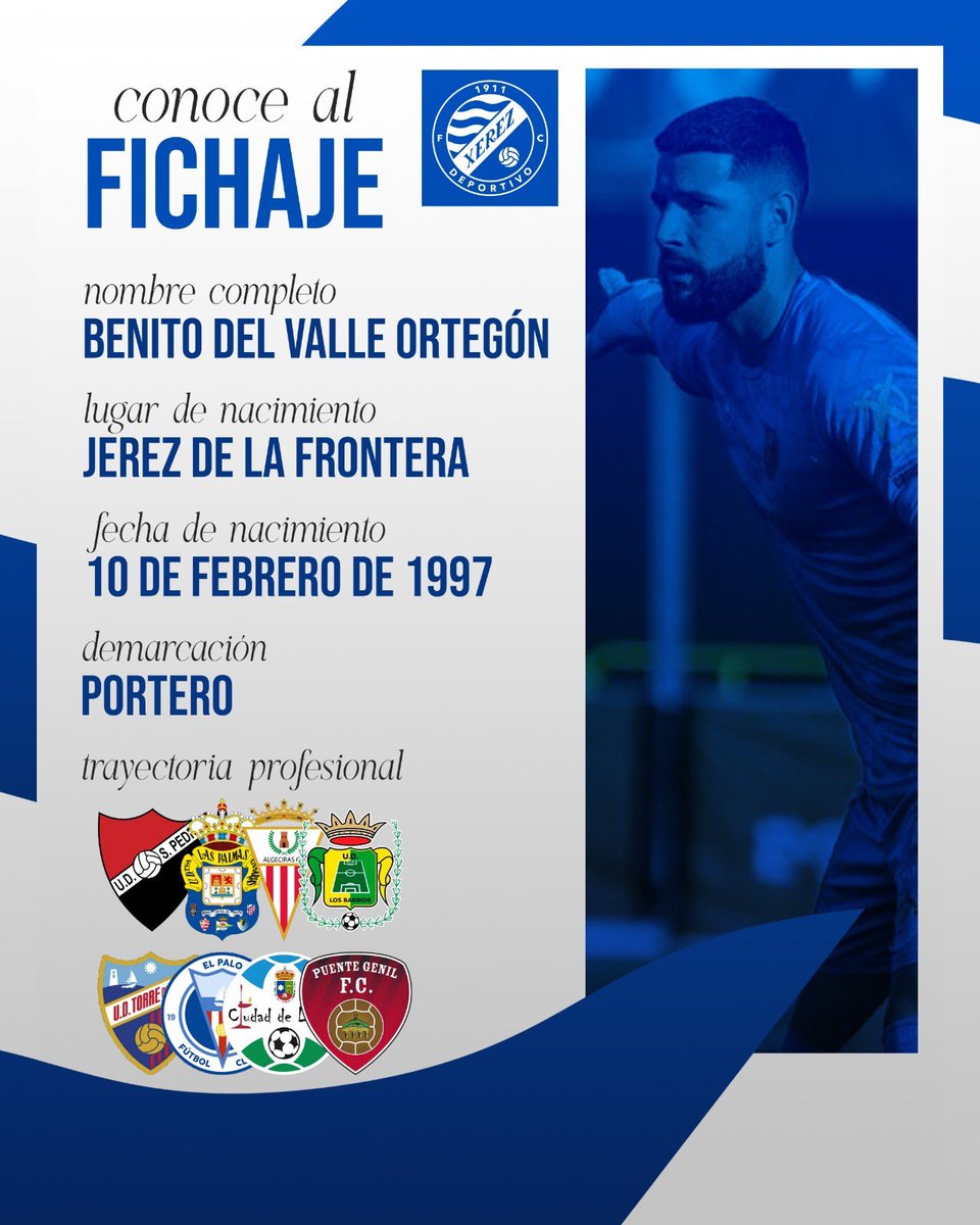 XerezDFC's tweet photo. 🔵⚽️ Conoce al 𝒏𝒖𝒆𝒗𝒐 𝒇𝒊𝒄𝒉𝒂𝒋𝒆

🙌💙 ¡Bienvenido a tu nueva casa, Benito! https://t.co/2fgb7NZzvs