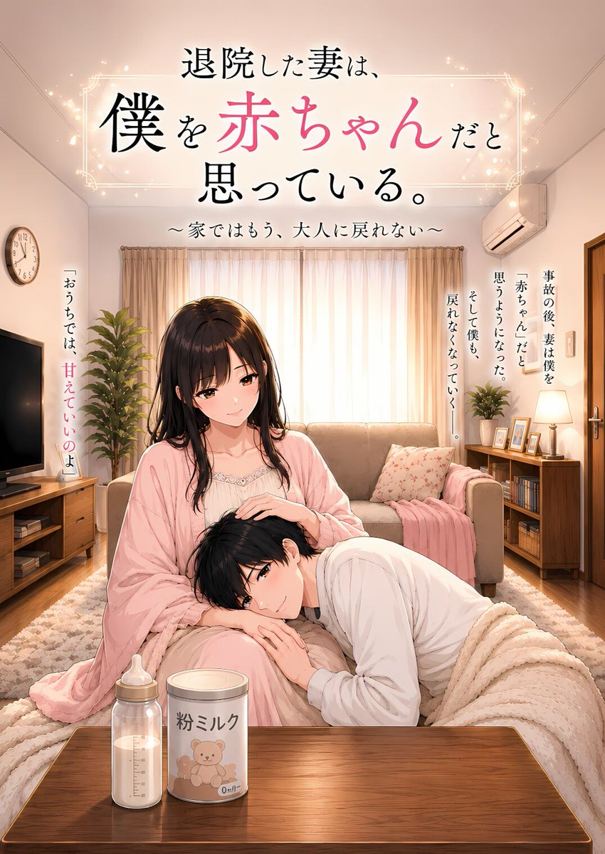 ghanemahmed55's tweet photo. 🈹エロ漫画のタダ同然セール🈹
退院した妻は、僕を赤ちゃんだと思っている。〜家ではもう、大人に戻れない〜（1/5） https://t.co/JpU96HaG1s