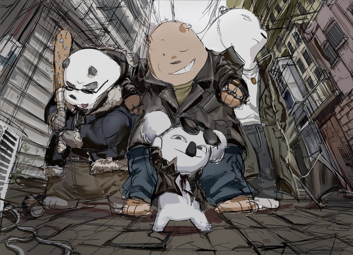 wbb_Cracks's tweet photo. #webarebears 
놈놈의 경호원들(아마도) https://t.co/hLcrEUelsT