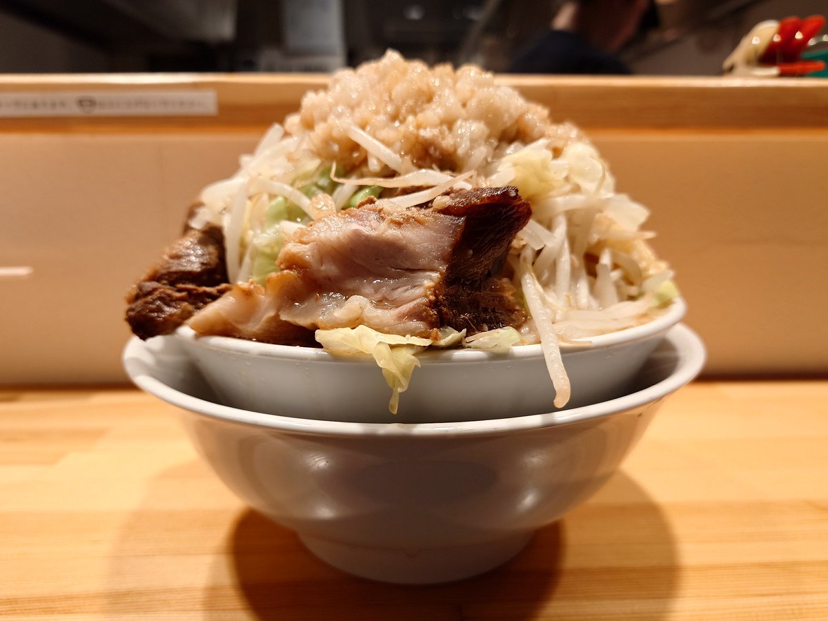 YMK_RAMEN_CURRY's tweet photo. ヤマロク古川店【2026年20杯目】
ラーメン200全部ﾏｼﾏｼ豚ましWニラキムチ
これでW杯日本優勝が決定しました👍 https://t.co/eLBF2Se98S