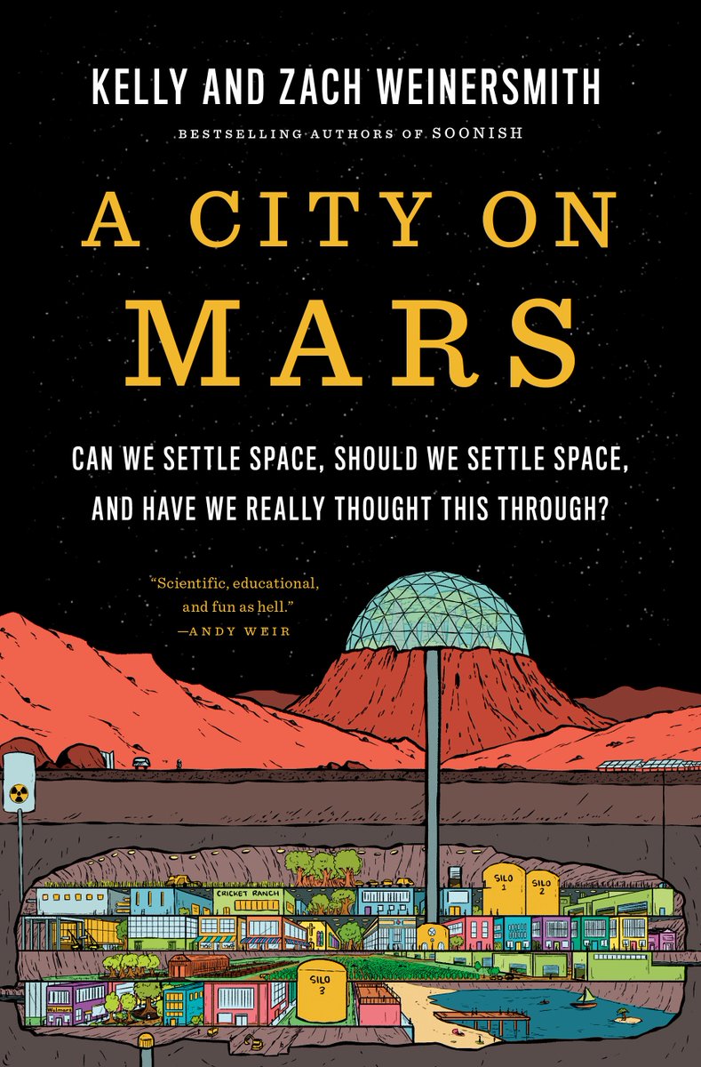 FuSchmu's tweet photo. SpaceX's IPO day is a good time to mention @ZachWeiner &amp; I wrote "A City on Mars"* abt the problems &amp; perils associated w/settling Mars.  A million people on Mars can't safely be done in Musk's lifetime

*Recipient of a Hugo &amp; Royal Society Book Prize

https://t.co/WhVF8Emqzo https://t.co/KZtn2HafNd