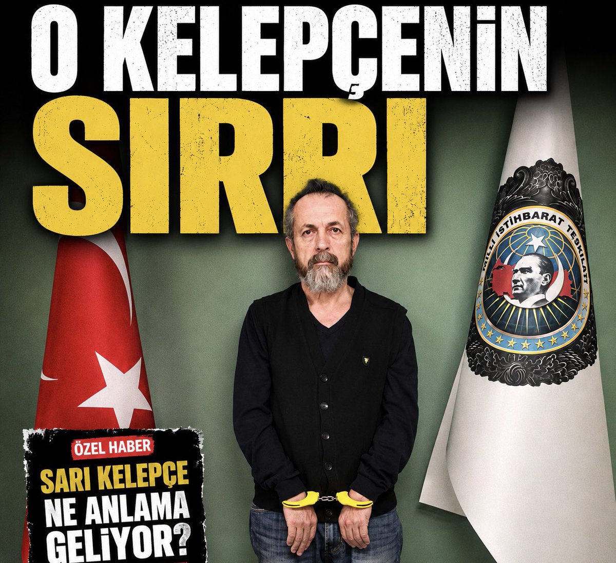 UeDemircan's tweet photo. Esad döneminde ÖSO komutanlarını teslim ederek işkenceyle öldürülmelerine neden olan rejim casusu eski MİT mensubu Önder Sığırcıkoğlu geçtiğimiz ay nefes kesen bir operasyonla Suriye-Lübnan sınırında yakalanarak Türkiye’ye getirilmişti. Hakkında ağırlaştırılmış müebbet ve 35 yıla kadar hapis cezası talep edilen Önder Sığırcıklıoğlu’nun yakalandığında takılan eşine az rastlanır “sarı kelepçe” nin sırrına SABAH ulaştı.

#mit #öndersığırcıklıoğlu 

@ikalin1 

https://t.co/40uK3Vy1mx
