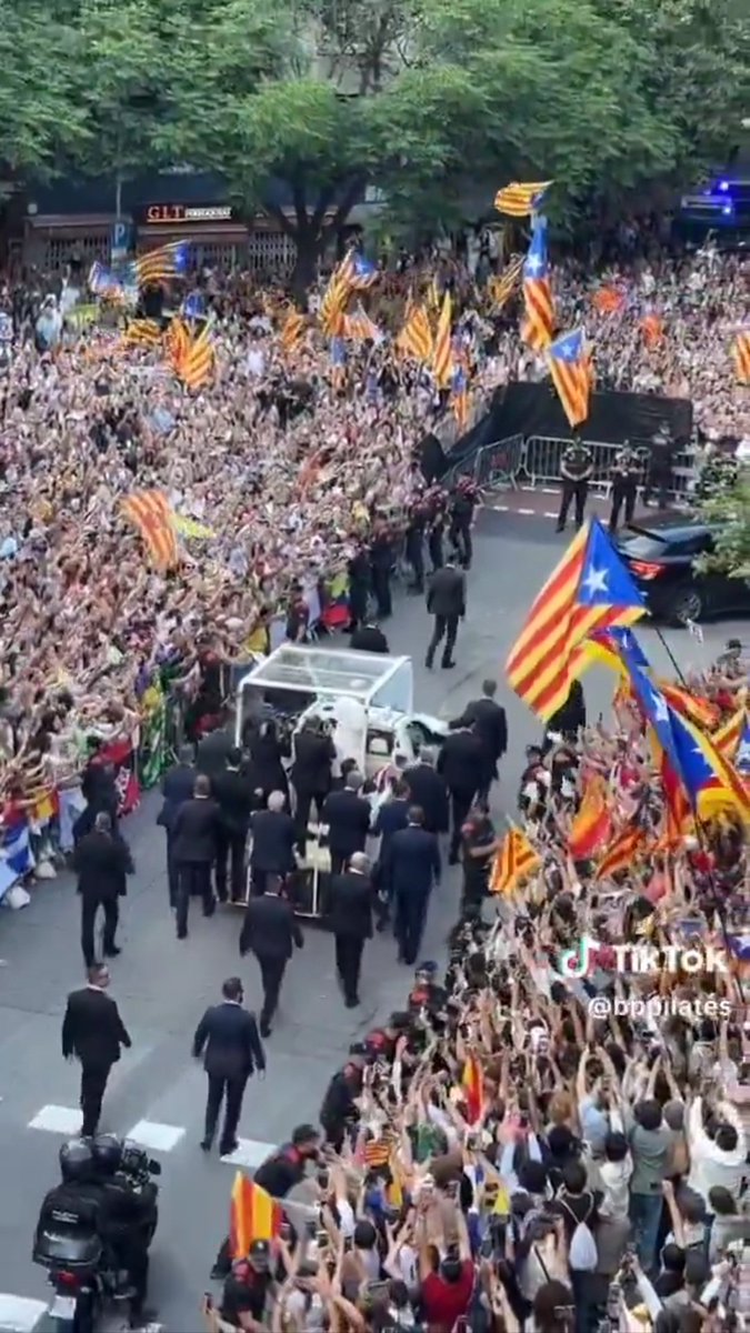 roser_gs's tweet photo. Les nostres estelades i moltes més s'han fet presents en la visita Papal a la #SagradaFamília 
Som del Consell de la República Catalana @ConsellRep //*// https://t.co/BUrY8TXNsj
