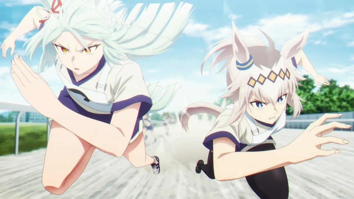 ollietipper's tweet photo. If you had told me a couple years ago that I’d end up watching an anime about horse girl racing, I would’ve laughed at you… but Cinderella Gray was lowkey tough! (I will not be watching Pretty Derby) #umamusme https://t.co/lUbB6UCSkk