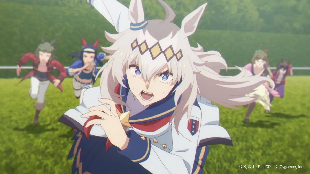 ollietipper's tweet photo. If you had told me a couple years ago that I’d end up watching an anime about horse girl racing, I would’ve laughed at you… but Cinderella Gray was lowkey tough! (I will not be watching Pretty Derby) #umamusme https://t.co/lUbB6UCSkk