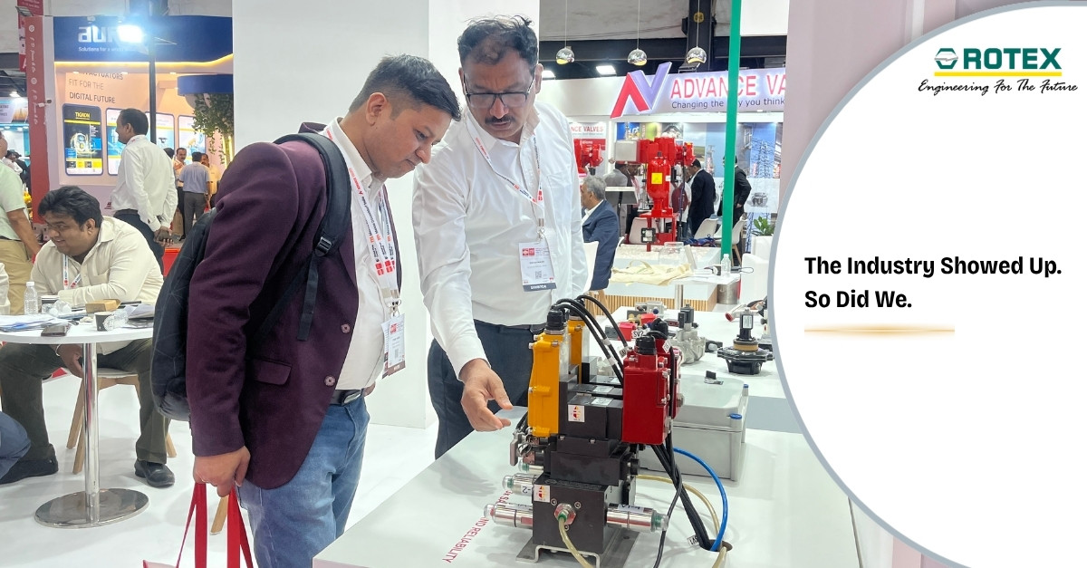 RotexAutomation's tweet photo. 2 days. Countless conversations. New connections. Fresh opportunities.

A big thank you to everyone from Toyo Engineering, L&amp;T, Valmet, Emerson, Reliance, KITZ, &amp; beyond—who visited us at B12.

And yes, our 2oo3 Redundant System definitely stole a bit of the spotlight.

See you! https://t.co/PrrTnXfEfv