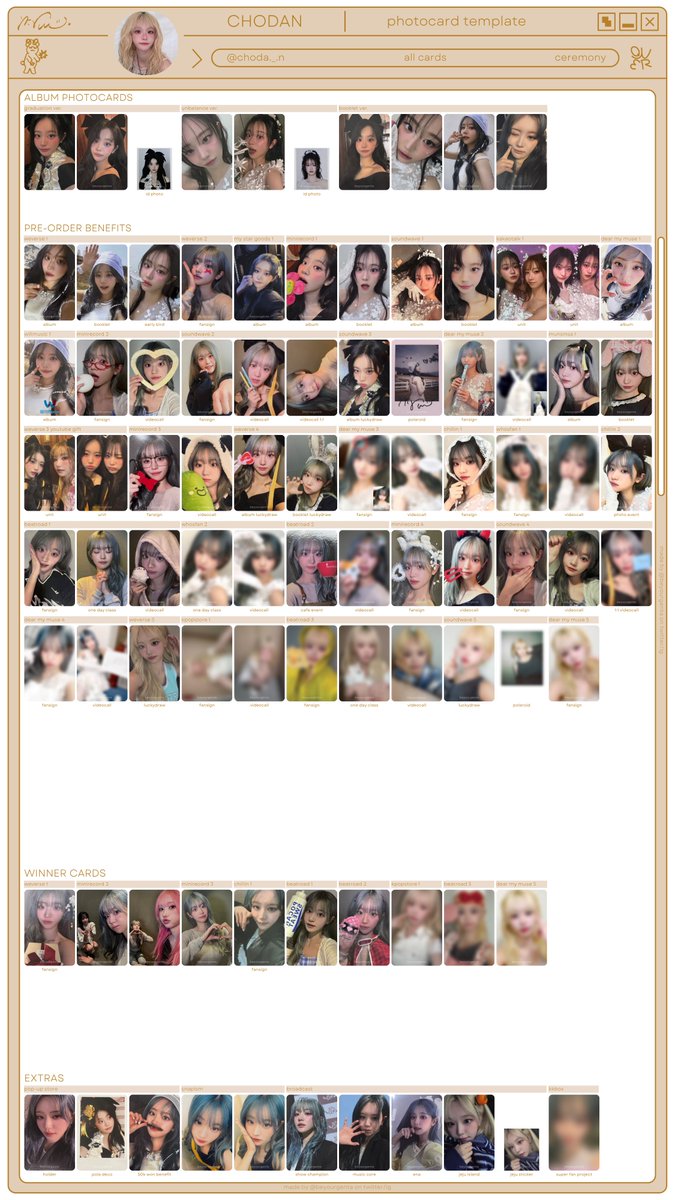 beyourgenta's tweet photo. QWER | ceremony

photocard template by member

⋅˚₊‧ ୨୧ ‧₊˚ ⋅

템플릿 포토카드 쵸단 chodan 마젠타 magenta 시연 siyeon 히나 hina 포카 리스트トレカ #CEREMONY #QWER 

— 4k load available —

if you have cards in better quality please dm https://t.co/xbIJhjfOX3
