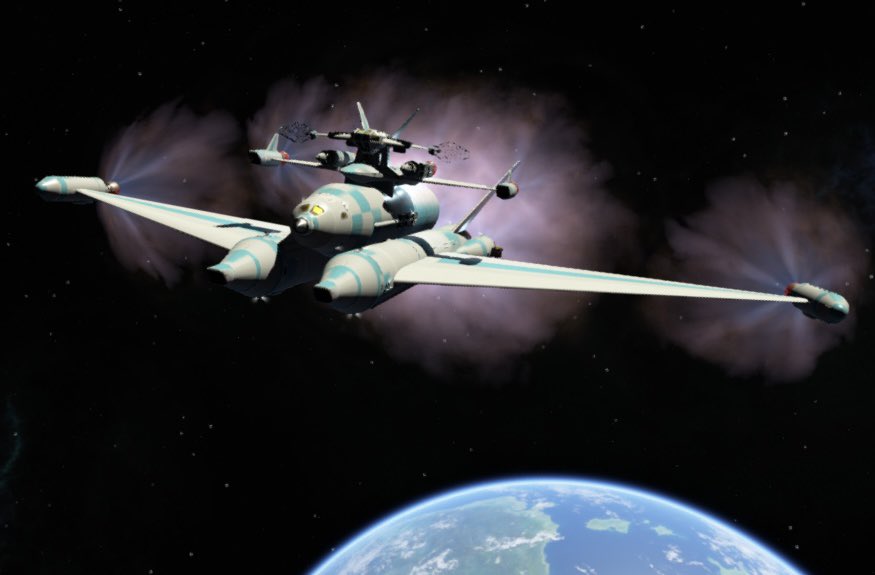 Rotomaru_6100's tweet photo. Karbal Space Program 2(カーバルスペースプログラム2)

航空機やロケットを開発して宇宙を開拓するゲームです🪐
くそでか航宙機(？)ってロマンあるよね🚀

あと、ロケット飛ぶからいいね押してみて‼️

 #SpaceX  #宇宙 https://t.co/GZjNHFgEg0