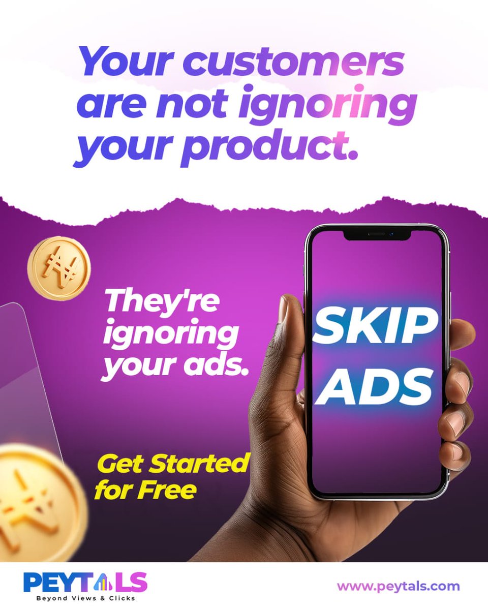 PETALSNIG's tweet photo. Your customers aren't ignoring your product.

They're ignoring your ads.

Most ads get scrolled past in seconds.

Peytals helps brands drive real engagement by rewarding users for interacting with campaigns.

Stop paying for attention that never comes.

Get Started For Free 👇 https://t.co/pBkz5c0fnW
