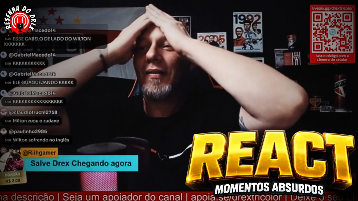 DrexTricolor's tweet photo. Momento épico registrado na nossa LiveZona... React ao vivo!
https://t.co/4XZQjfq8mt https://t.co/squ25oi7UR