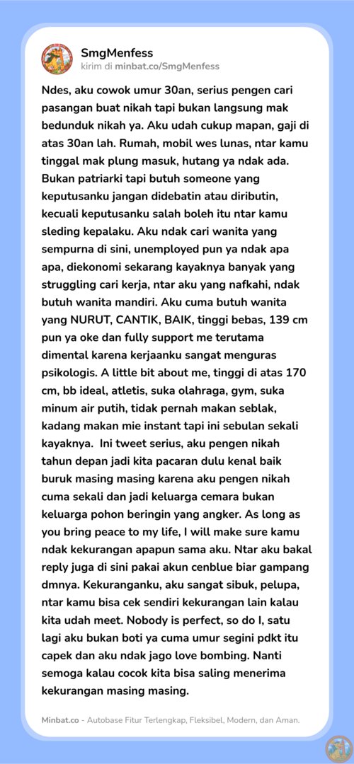 SEMARANG MENFESS tweet media