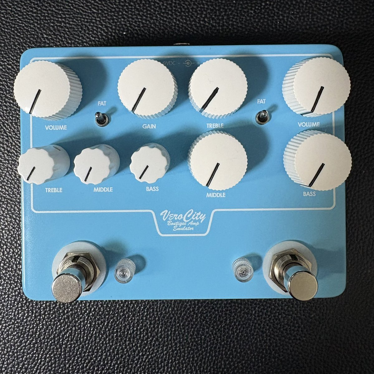 verocityeffects's tweet photo. Today’s VeroCity - FTM-Custom-ES (Fender Tone Master Emulator w/external swiching) Custom order Matt Light Blue!!! https://t.co/p6uKqBZrrx