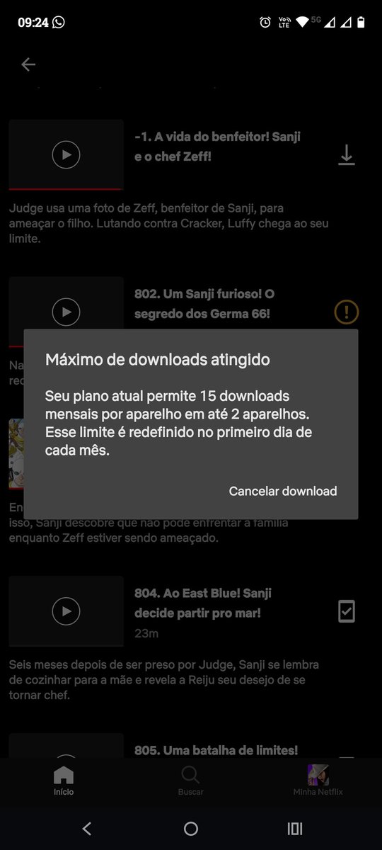 feito_mar's tweet photo. Eu só tenho essa bosta de @NetflixBrasil pq veio com o plano da tv a cabo..... Mas olha, tô pensando seriamente em voltar pra pirataria... 
Não basta ter propaganda, vc só pode baixar 15 episódios por mês kkkkk
Assim que acabar esse plano da tv vou cancelar eh tudo nessa merda https://t.co/XUmBL2X5pT