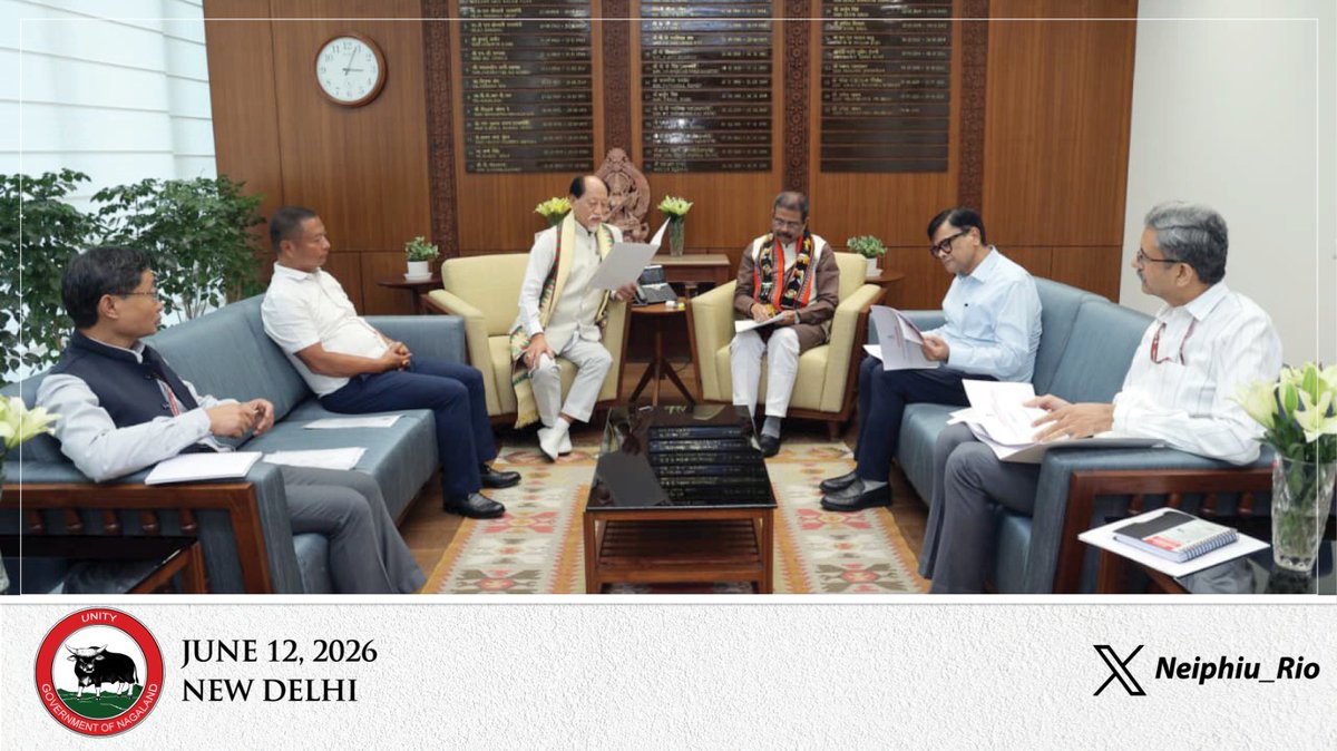 Neiphiu_Rio's tweet photo. Called on the Hon'ble Union Min. for Education, Shri @dpradhanbjp Ji, along with Dr. Kekhrielhoulie Yhome, Advisor, @NagalandSchool. We discussed strengthening educational infra. across the State. I look forward to his continued support in advancing educational dev. in Nagaland. https://t.co/h9zC17DwOh