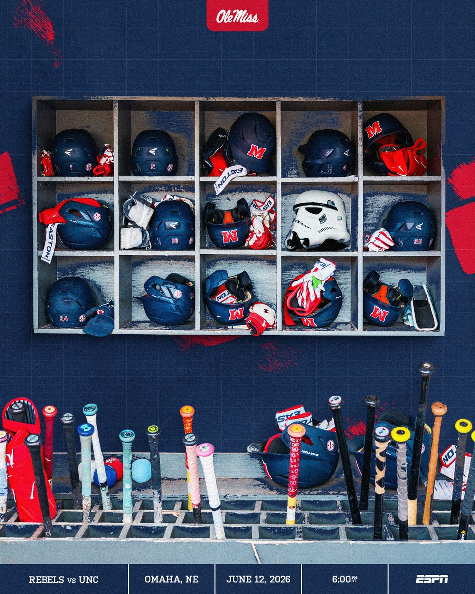 OleMissBSB's tweet photo. Today's the day.

🆚 UNC
📍 Charles Schwab Field
⏰ 6:00pm CT
📺 https://t.co/K7BNWyguVv
📻 https://t.co/xHRGbF7IZq
📊 https://t.co/KfysOE72l1 https://t.co/xiJ1I4Y2vS
