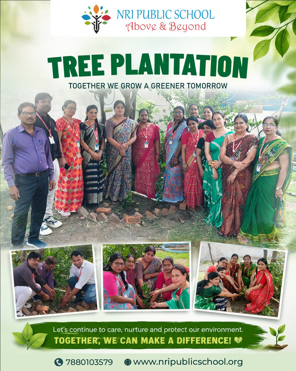 NRIPublicSchool's tweet photo. 🌿 Plant Today, Breathe Tomorrow.
#Bhopal #MadhyaPradesh #NPS #NRIGroupIndia https://t.co/7Xn7u34NYa
