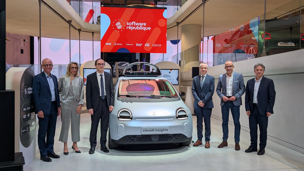 AtosFR's tweet photo. Aujourd'hui, la Software République et ses six membres (Atos, @3DSCareers, @JCDecaux_France, @renaultgroup, @ST_France_News et @thalesgroup) dévoilent une nouvelle solution dédiée aux collectivités 👉 cleveR insights.
Plus d'informations : https://t.co/sGcI51KMDo https://t.co/xIMjvaUzCG