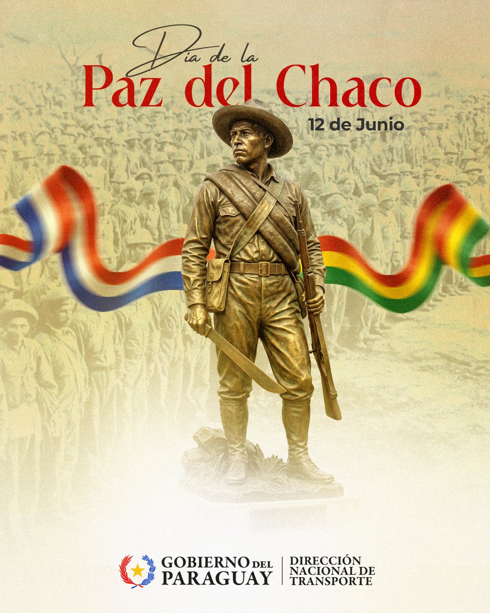 dinatranpy's tweet photo. 91 años de la Paz del Chaco 🌿🇵🇾

Hoy recordamos con orgullo y gratitud a nuestros soldados de temple de acero que dejaron su sudor y valentía en las trincheras para defender nuestra soberanía. https://t.co/WD6B6jPHqm