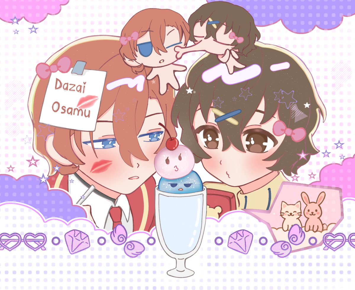 Bloody_9119's tweet photo. I can't stop drawing collab BSD x CRUX 🥰

#Chuuzai 🎩🤕❌🔄❌ https://t.co/w2gUujzgPV