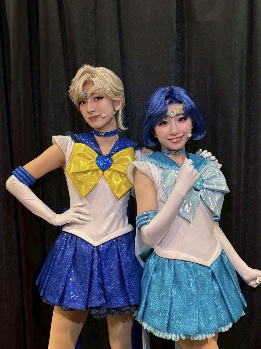 kajikawa_manami's tweet photo. #美少女戦士セーラームーン 
-Shining Theater Shinagawa Tokyo-

今日も楽しかったな〜2公演ありがとうでした❤︎
明日からは3公演ですよろしくお願いします☺︎︎︎︎

マーキュリーと💙🩵 

#prettyguardiansailormoonshiningtheater 
#shiningtheater #シャイニングシアター https://t.co/joV1Z28MqH
