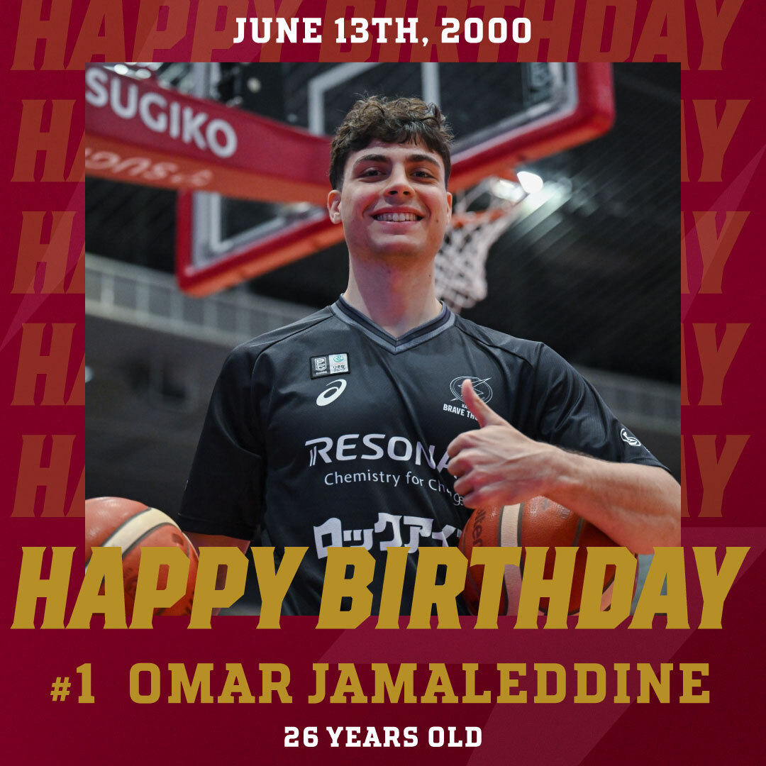 brave_thunders's tweet photo. Happy Birthday🎉
￣￣￣￣￣￣￣￣
本日(6/13)は、オマール・ジャマレディン 選手の26歳の誕生日です🎂

#HappyBirthday #川崎ブレイブサンダース https://t.co/mZusxh1Z5E