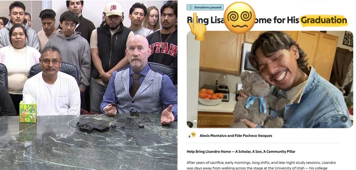 NormieUtah's tweet photo. The other lawyer…..you guess it…Adam Crayk.😭😭😭

He’s back to his old tricks.  Find a pro-illegal case, so they can fundraise, to file frivolous abuses of our legal system, all so he can get PAID.🤑🤑🤑

We’ve seen the movie.  His last one was total fraud. https://t.co/rP6CBBr7JF