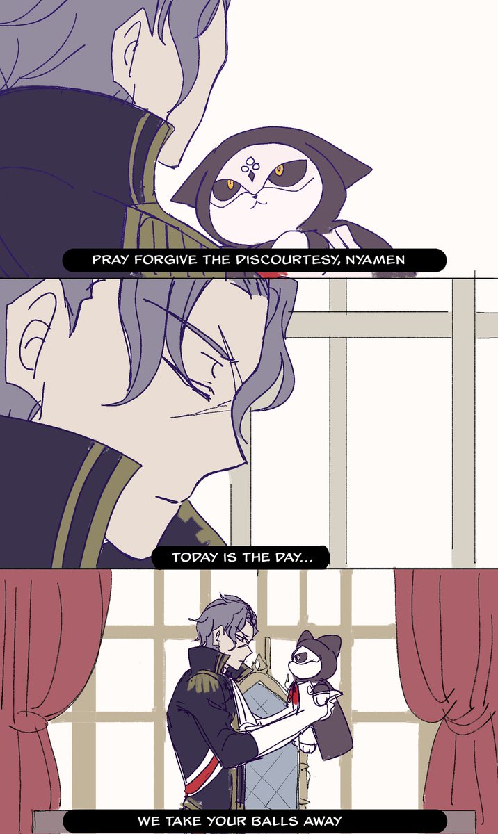 YShikiori's tweet photo. Gokushufudou parody (極主夫道パロ)

Barok and Tatsu immortal have the same voice actor and they have a cat 😭
#tgaa #fanart
#大逆転裁判 https://t.co/CjCPJf8L8l