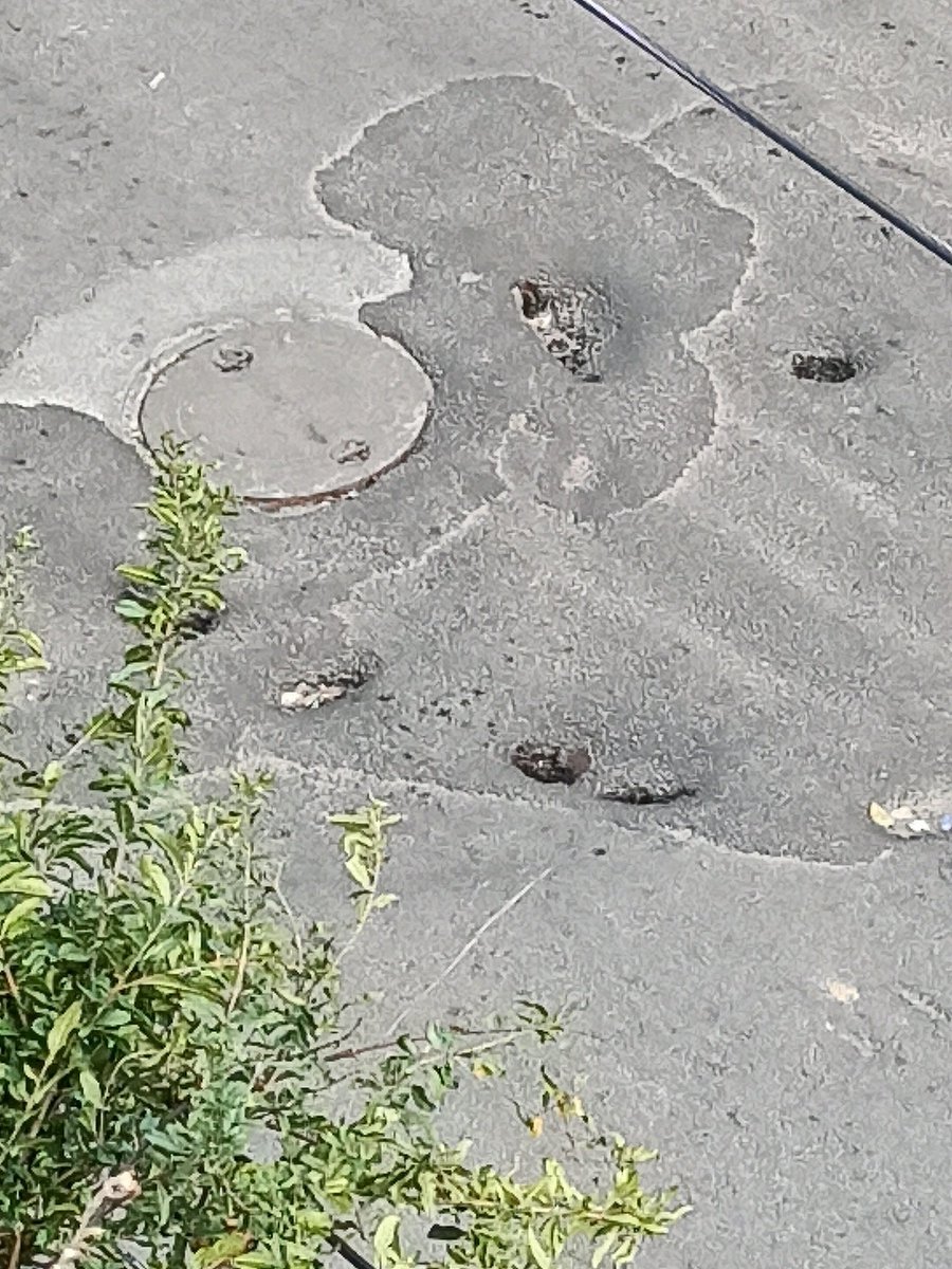 wcbabu's tweet photo. @AmruthaYakara
Madam
 Please find the picture of damaged road with multiple potholes, loose gravel patches, a visible manhole cover, and signs of deterioration.  It's on Rd No. 1 New Nalla Kunta, near Sridhar Plaza and Agra Sweets.
Request urgent repairs. https://t.co/iebBeeqKrc