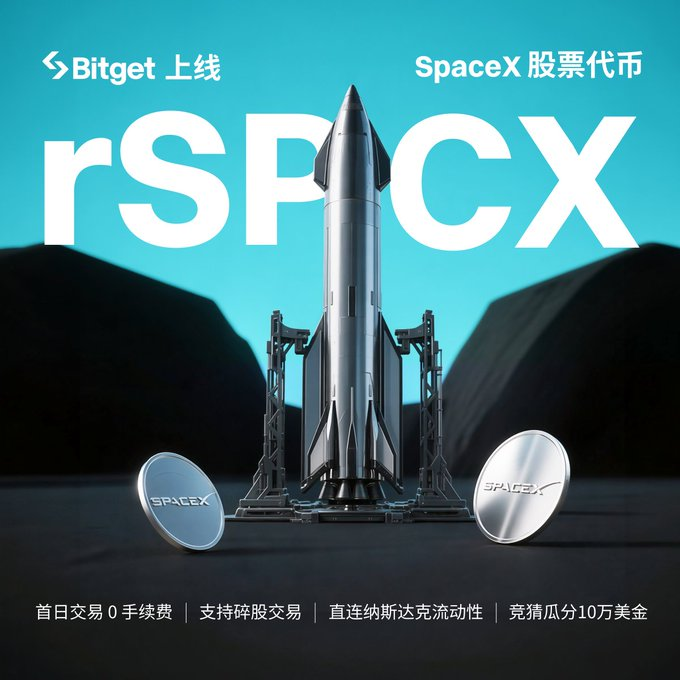 fa168198's tweet photo. 刚刷到 SpaceX 上市热点，准备去 @Bitget_zh  试试 rSPCX

- 首日0手续费直接开冲！最低10 USDT 起投，门槛极低。

- 下单超快，纳斯达克毫秒级 L2 深度报价（VIP 免费），主力动向一目了然。

- 界面简洁，支持限价/市价，碎股交易非常友好，完全不像传统美股受开盘时间限制。

rTOKEN / RWA 简单解释（Bitget Reality 平台）

rSPCX 是 Bitget 旗下 Reality RWA 平台 发行的 rToken（现货股票代币），1:1 映射真实 SpaceX 股份：

- 价格、股息、分拆实时同步纳斯达克 SPCX

- 24/7 全天候交易，无杠杆纯现货

- 支持链上 mint/redeem，可在 DeFi 中组合使用

- 底层由受监管经纪商持有真实股票，足额抵押、透明可查

额外还有瓜分10万美金活动，交易/持仓就能参与，挺有意思。

总之，Bitget 这次反应很快，rSPCX 让普通人也能低门槛、随时参与 SpaceX 这波历史性上市。想试的可以直接在 App 搜索 rSPCX