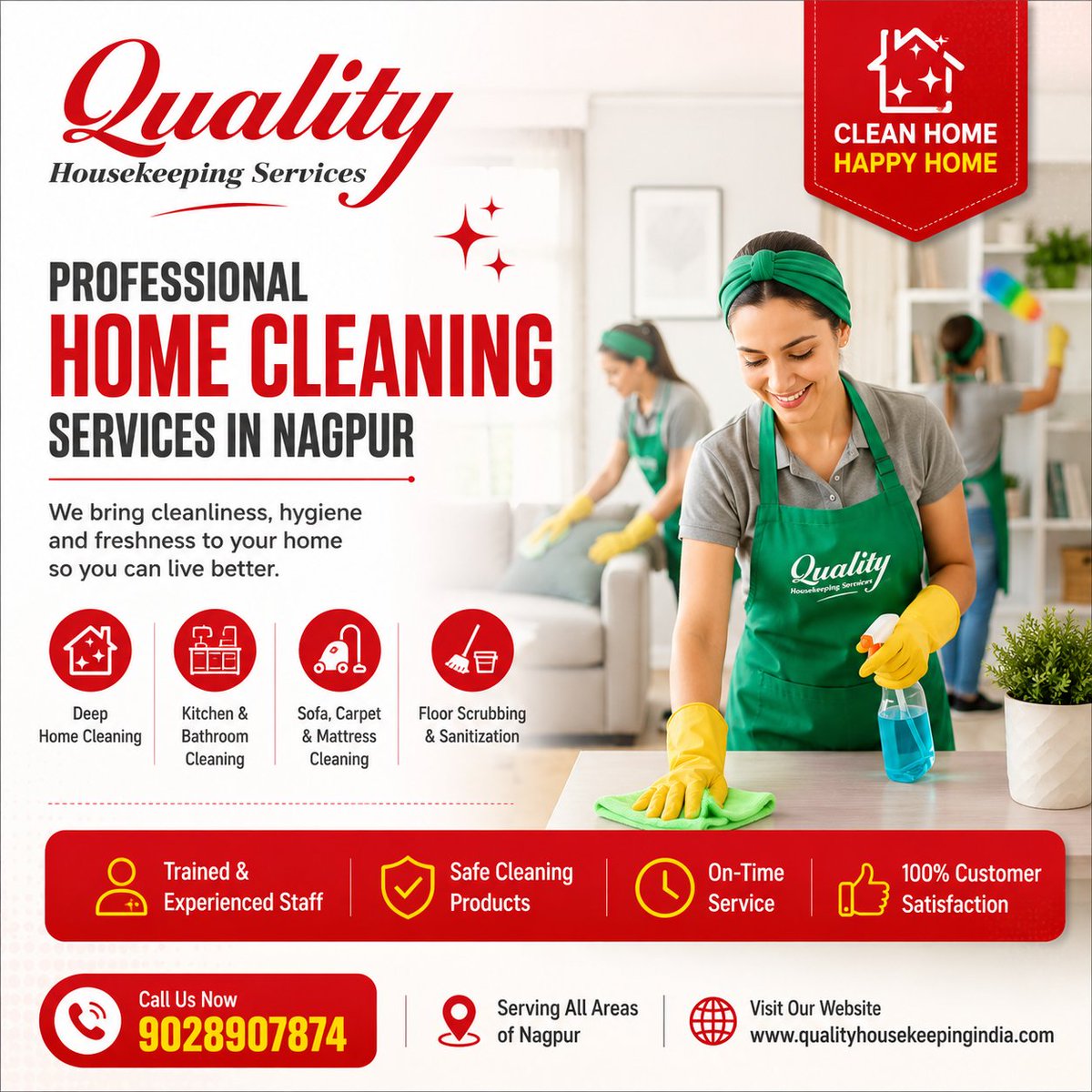 vidarbhads's tweet photo. Home Cleaning Services in Nagpur @ Best Quote – Trusted Cleaning Experts Since 2012.
✅ Deep Home Cleaning
✅ Kitchen &amp; Bathroom Cleaning
✅ Sofa, Carpet &amp; Mattress Cleaning
✅ Reliable &amp; Experienced Staff
📍 Serving All Areas of Nagpur
📞 Call Now: 9028907874 https://t.co/eHz2B2dKS5