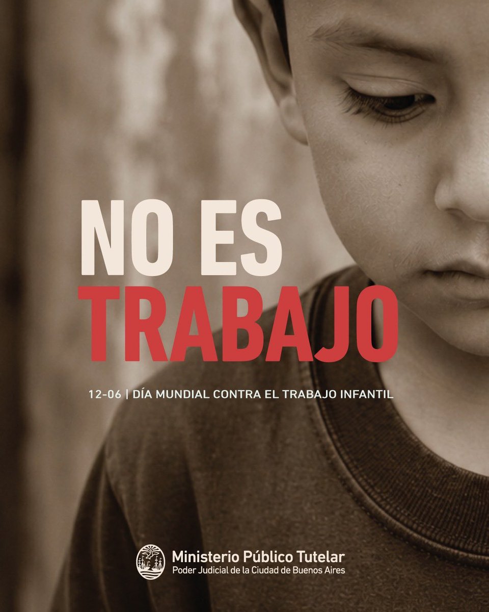 MPTutelar's tweet photo. 12 de junio | Dia Mundial contra el Trabajo infantil. 

Cuando una niña o niño trabaja, pierde su infancia. Es explotación. 

Si conoces a alguien en esta situación, llámanos. 
👉🏻 11-7037-7037.

También podés comunicarte al 0800-12-27376 ☎️ o escribirnos desde la Web MPT respond https://t.co/S4KD1vfKYI