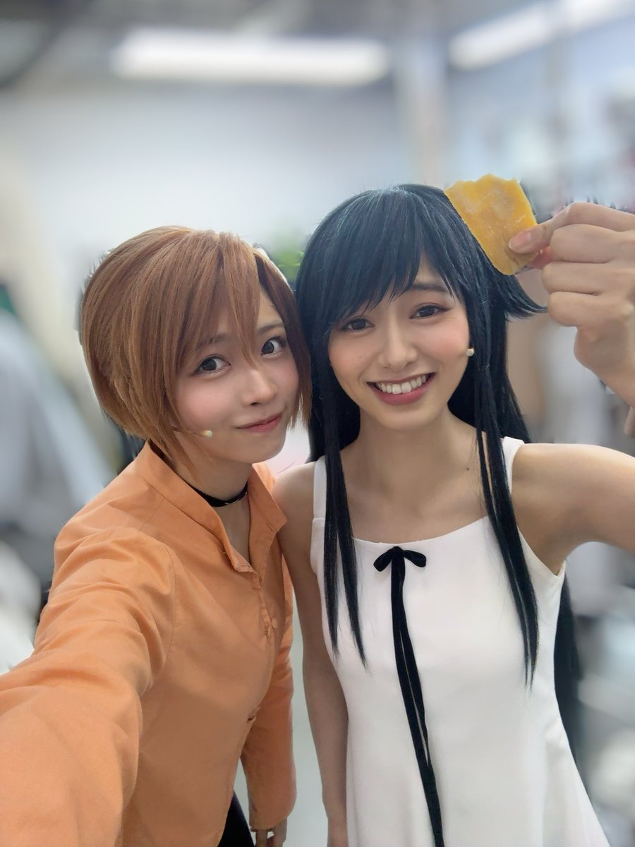 aylin_0402's tweet photo. 本日もありがとうございました！！ ·͜·

本日は朱那さやちゃんと♡
原作ではいろいろありますが、現実ではちゃんと仲良しです🥰

舞台上で見せる姿も、楽屋で見せる姿も本当に可愛くて、いつもたくさん癒されてる☺︎

あと2日！よろしくお願いします！

#朗読劇沙耶の唄 https://t.co/40j3XO4mMe