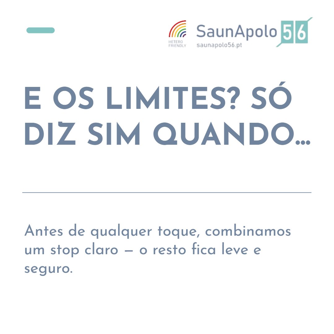 SAUNAPOLO56's tweet photo. “Estou bem… ou só acho que sim?” 🤍

30 segundos antes de entrar: água, conforto e consentimento.

Stop claro antes de qualquer toque. Só sim é sim.

Higiene, privacidade e respeito.

Visite o nosso website: saunapolo56[.]pt

#SaunaLisboa #SaunApolo56 #Consenso #BemEstar https://t.co/iDkdRFgI36