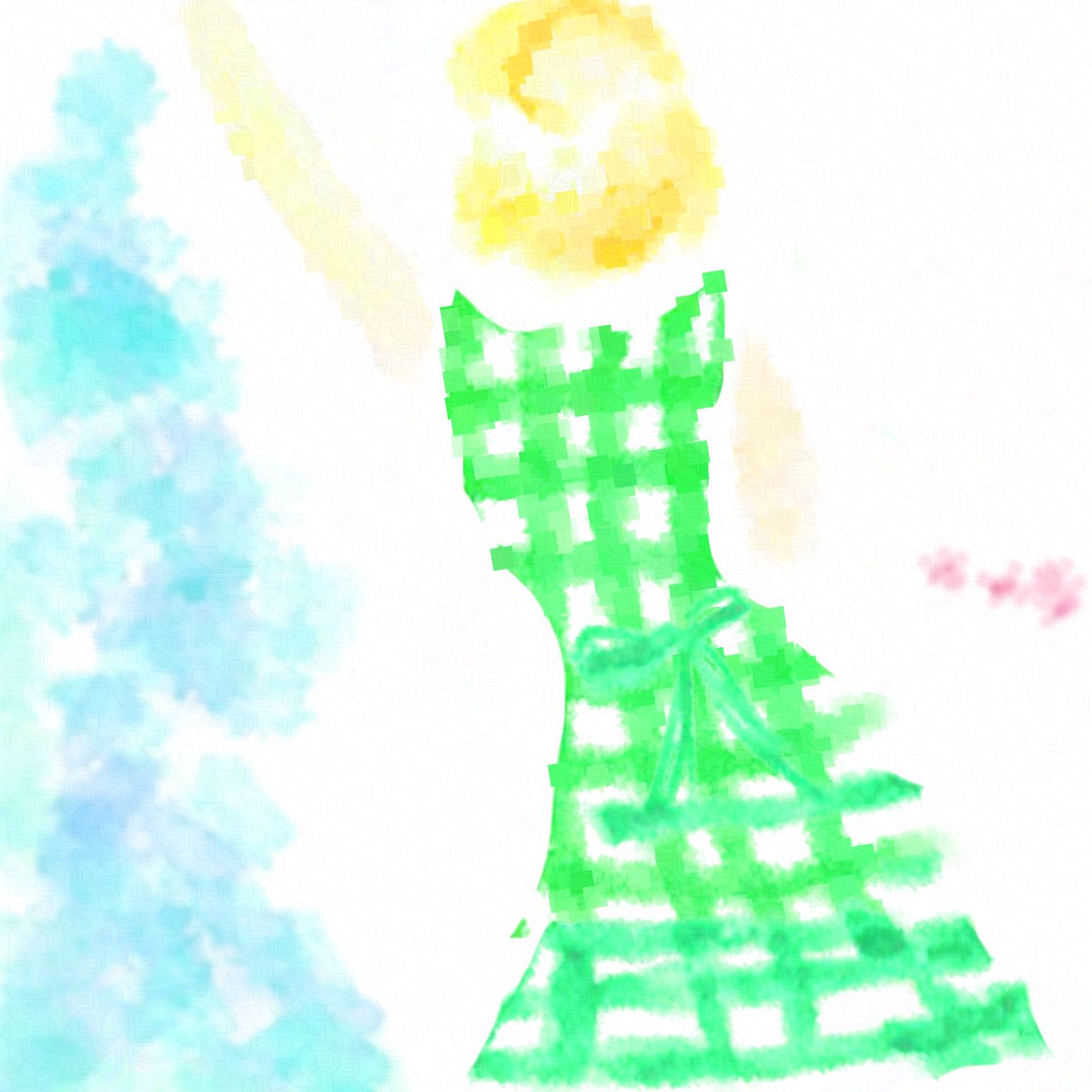 iro___ki's tweet photo. サイズの問題で絵が切れてしまう🖼️ https://t.co/zYWMOo6aEC