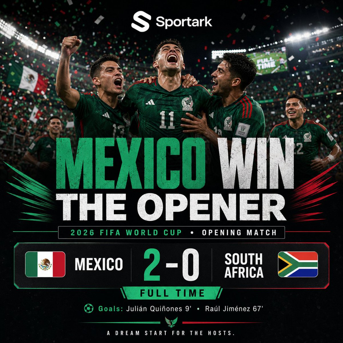 Maseebm786's tweet photo. Huge Congrats to Mexico for the win
https://t.co/xolFmX3QzQ https://t.co/Rh9MTwt3Xu