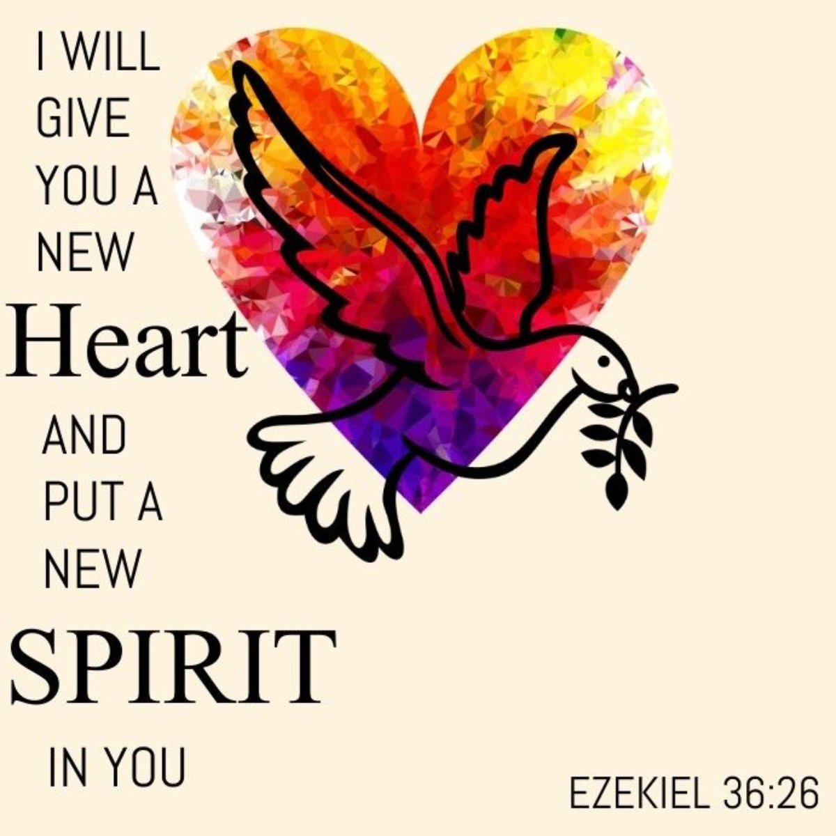pastordwl's tweet photo. Let’s End This Week Right

Week 33 Transformational Challenge

Scripture Reading

Ezekiel 36:26 – “I will give you a new heart and put a new spirit within you; I will take the heart of stone out of your flesh and give you a heart of flesh.”

Reflection

First, the Lord is talking about a heart transplant, but not a physical transplant, but a spiritual one. The heart is more than a bodily organ that pumps life-giving blood to the rest of the body. The heart is symbolic of all that it means to be human.

God also wants to put a new spirit inside of us. God gives us the Holy Spirit, the Spirit of power. In the Old Testament, that word for Spirit is “ruach,” which means wind or breath. The Holy Spirit, therefore, is the breath of God.

The new spirit begins when we come to faith in Jesus Christ. This is seen when the disciples encountered the risen Jesus. It says Jesus breathed on them; that is the very breath of God, the Holy Spirit, saying, “Receive the Holy Spirit.” (John 20:22)

The beauty of the promise given by God through Ezekiel is that we’ve been given a new heart and a new spirit, that is, God’s word written on our hearts, and the Holy Spirit being placed within us.

Prayer and Contemplation

Reflect on what the Bible teaches, meditate on it, and ask yourself, “How am I doing?” Then listen to what God is saying and let the Holy Spirit guide you in following it.