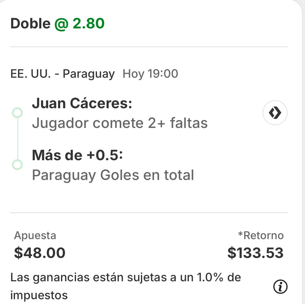 sigueestepick's tweet photo. Otro más #Freepick mismo juego #Unitedstates #Paraguay  vamos puro momio perrón 🐶 #Gambling𝕏 https://t.co/SLtDYaiqb8
