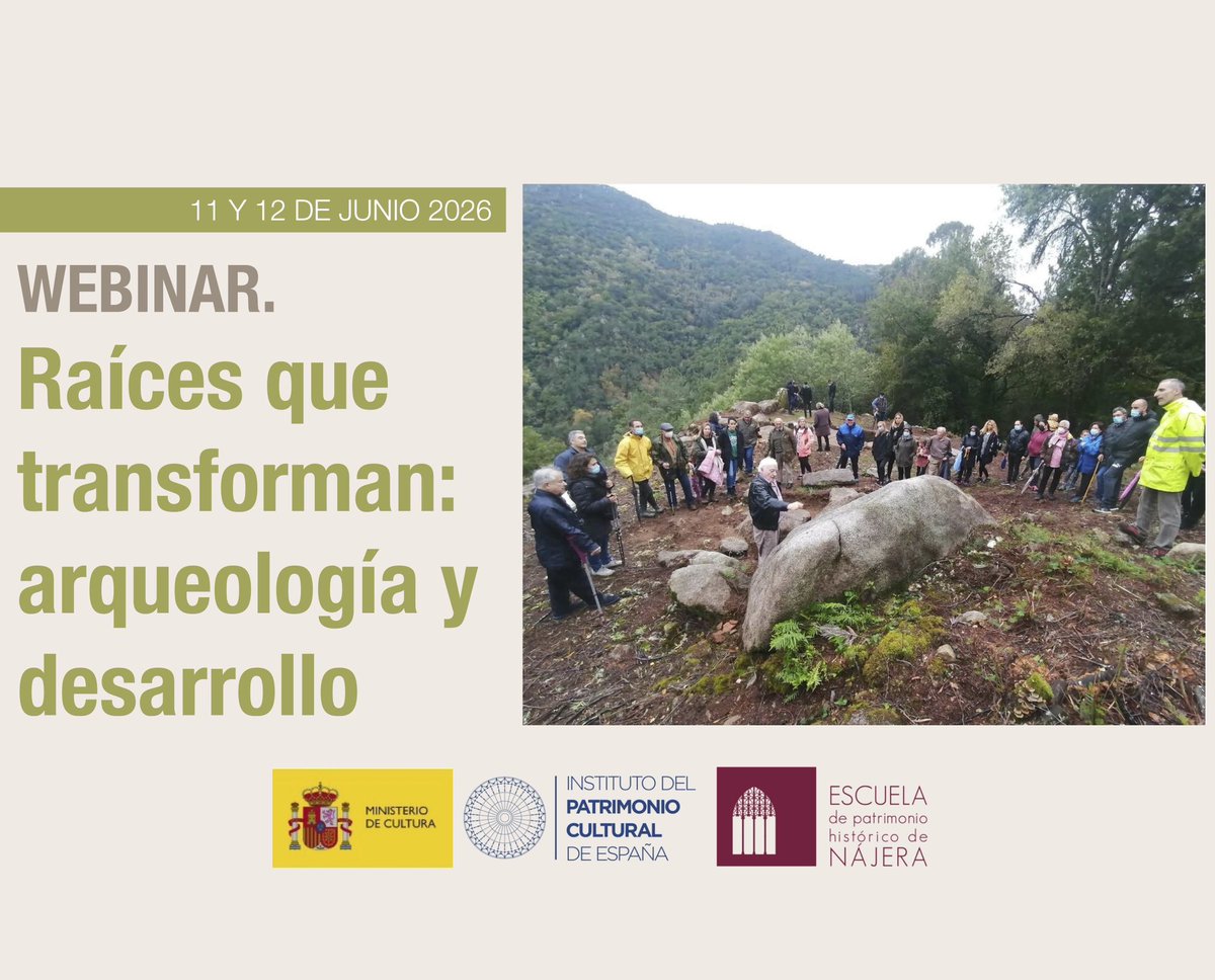 EeharCsic's tweet photo. 🚨WEBINAR🚨
RAÍCES QUE TRANSFORMAN: ARQUEOLOGÍA Y DESARROLLO
11 y 12 Junio 2026
El Director de la EEHAR, Antonio Pizzo, participa en el seminario web de las Jornadas Europeas de Arqueología 2026.
#Eehar #CSIC #JEA2026 #Webinar #ipce https://t.co/4QWDmSqEtO