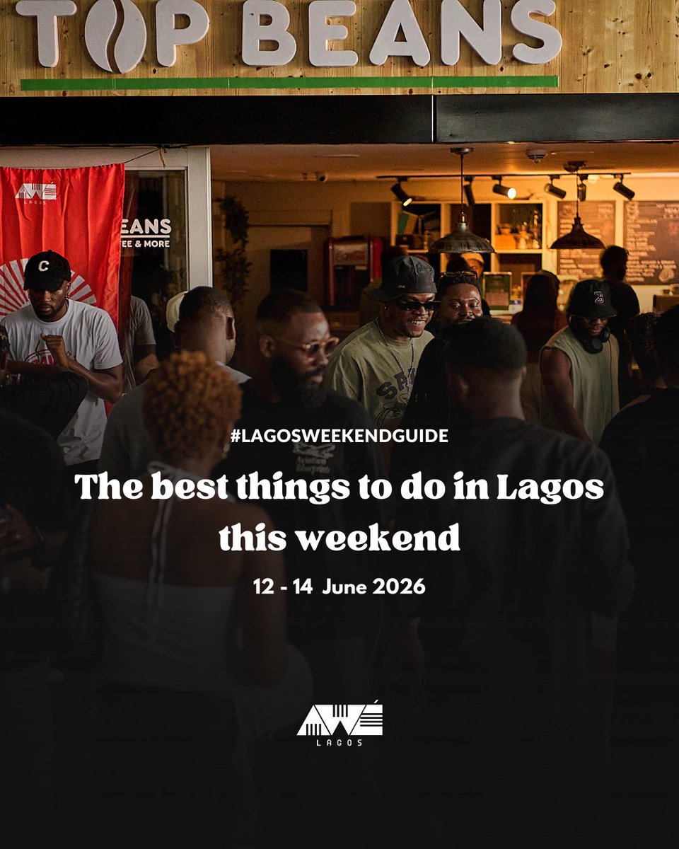 AweLagos's tweet photo. It's a Long weekend! Your Lagos Weekend Guide is here ✨

From exhibitions and pop-up markets to café parties, food festivals, brunch experiences, live music, and raves — here are some of the best things happening in Lagos this weekend.

#LagosWeekendGuide https://t.co/0WJElNBhro