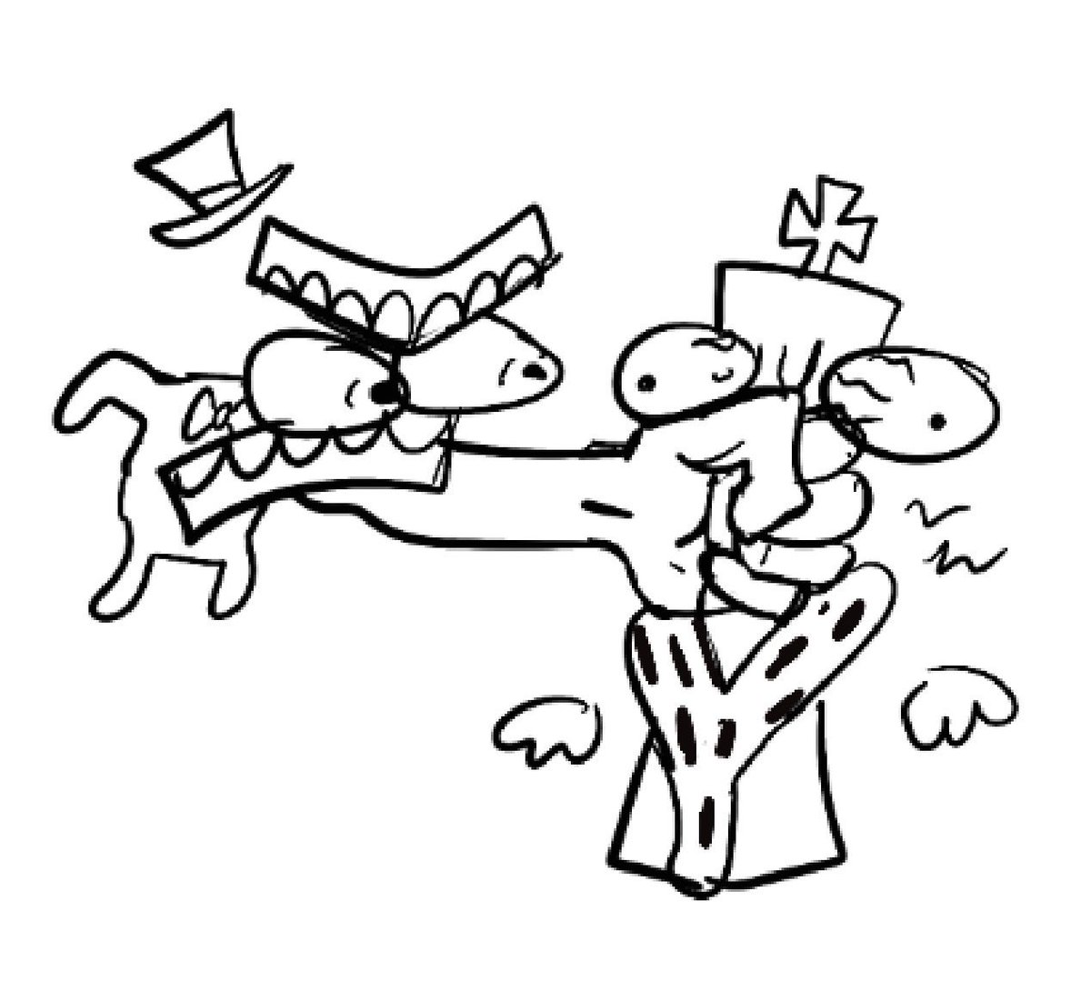 ca_toonz's tweet photo. Poorly drawn Caine until I watch the finale day 3 https://t.co/WgUyhZgz4j