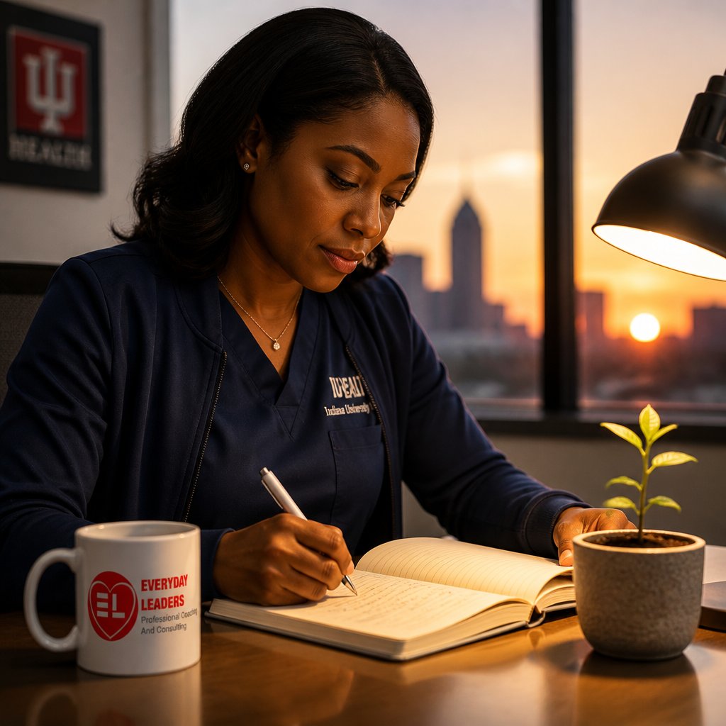 mquake's tweet photo. I start each morning with a 5-minute “clarity check”: breathe, note one guiding value, and set one small action. It centers me and boosts my leadership all day. Try it tomorrow, Indianapolis leaders — feel the difference! https://t.co/RN5SBzW8gt #IndyLeadership https://t.co/PbCf8ozhHZ