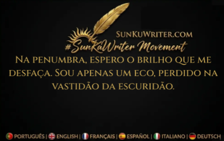 SunKuWriter's tweet photo. Na penumbra, espero o brilho que me desfaça. Sou apenas um eco, perdido na vastidão da escuridão. 

#SunKuWriter 
Movimento Movement Mouvement Movimiento Movimento Bewegung
https://t.co/S30uTII8Pq https://t.co/zHFSwtPNb7