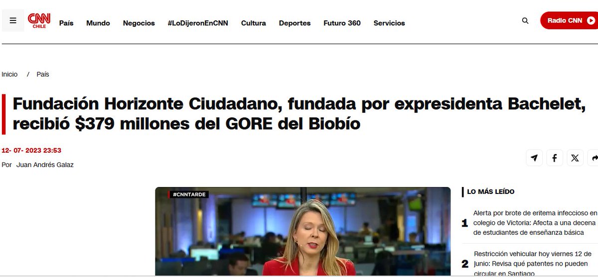 SebastianRochaZ's tweet photo. Y ahora acabo de recordar que la fundacion de Bachelet " Horizonte Ciudadano "recibía multi millonarios aportes  fiscales. https://t.co/BFYsejLWLg
