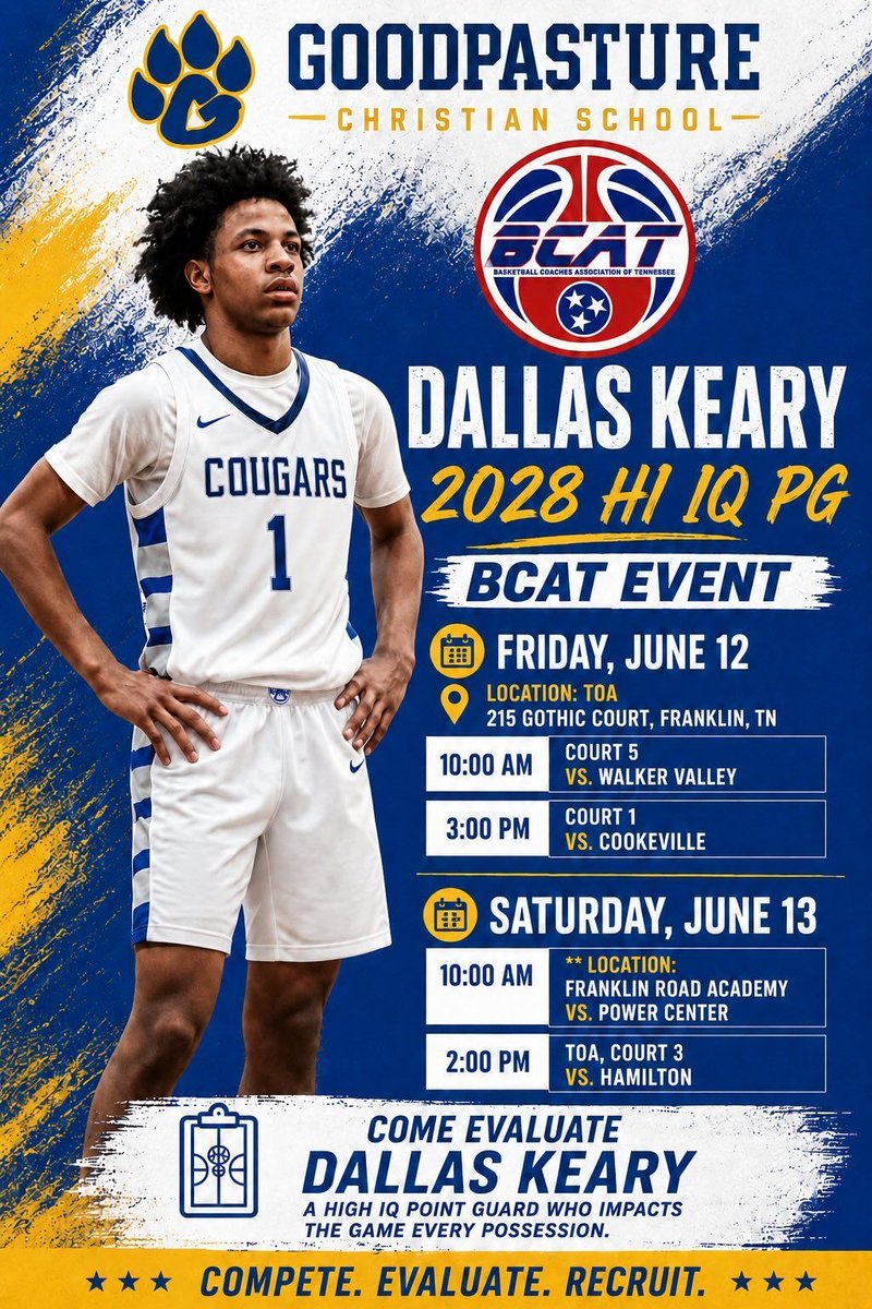 NYBABasketball's tweet photo. Come check out Dallas Keary @BCATHOOPS this weekend.  One of the Top PG in #Tennessee @GCSHoops @GCSsportstweets @615Preps @MainStreetPreps @NashvillePreps @PrepHoopsTN @HSTopRecruiting @Cville_Sports @Tpalmateer83 https://t.co/h9X8ZkDw5L