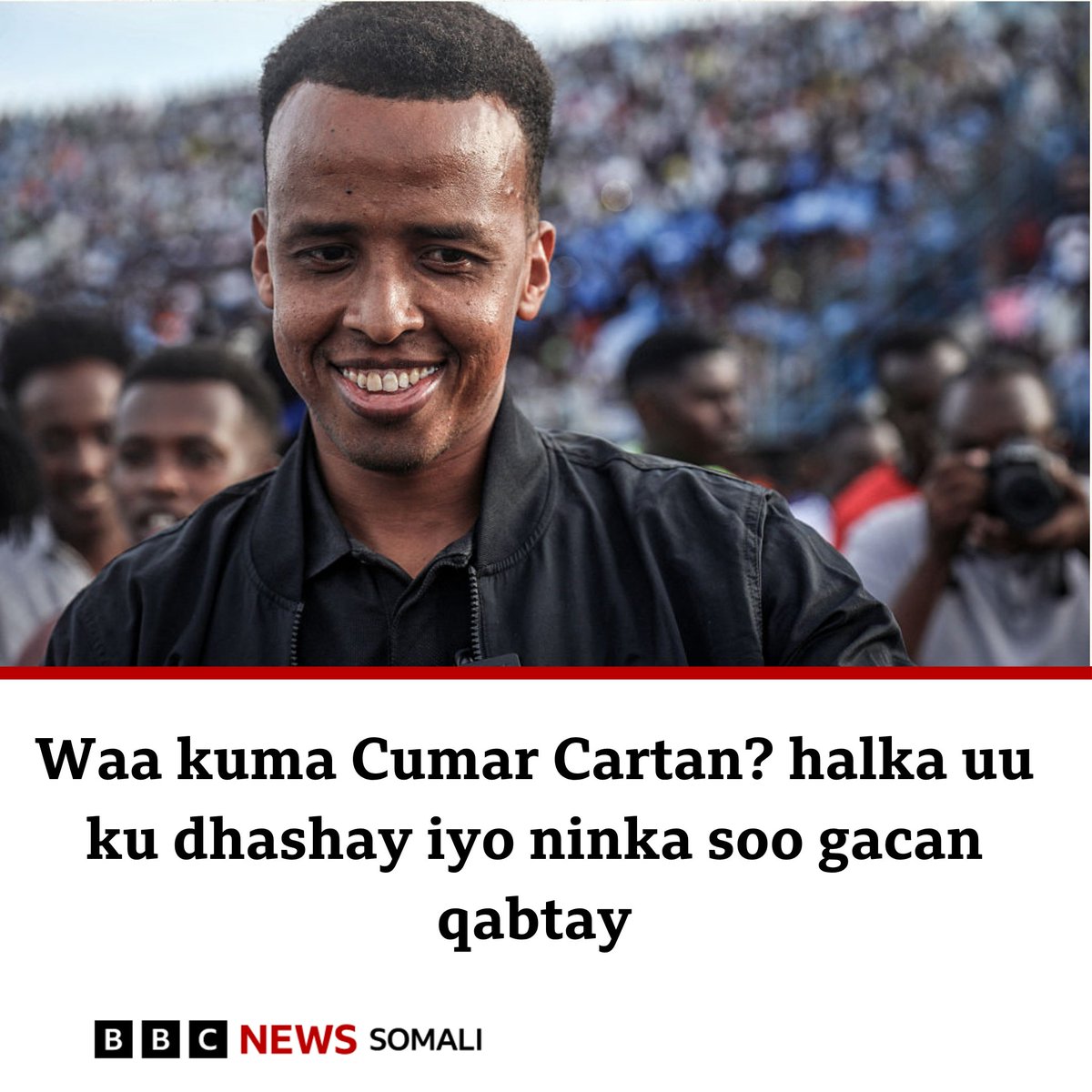BBCSomali's tweet photo. Waa kuma Cumar Cartan? halkee ayuu ku dhashay? https://t.co/f27D3bNAbA https://t.co/AkcBObYxMb