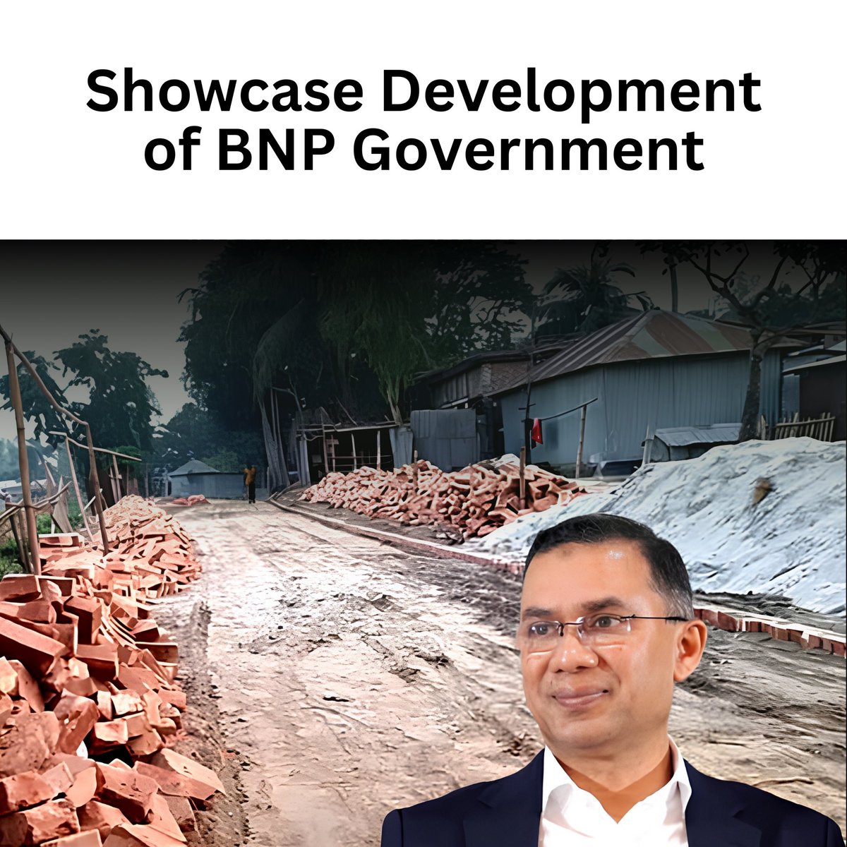 mayofficialX's tweet photo. The Prime Minister's visit is over and so is the brick road. This is how development is being carried out under the BNP government.

#BNP #DevelopmentReality #InfrastructureFailure #BangladeshPolitics #TaxpayerMoney #Bangladesh https://t.co/IjOF9Mo4Y4