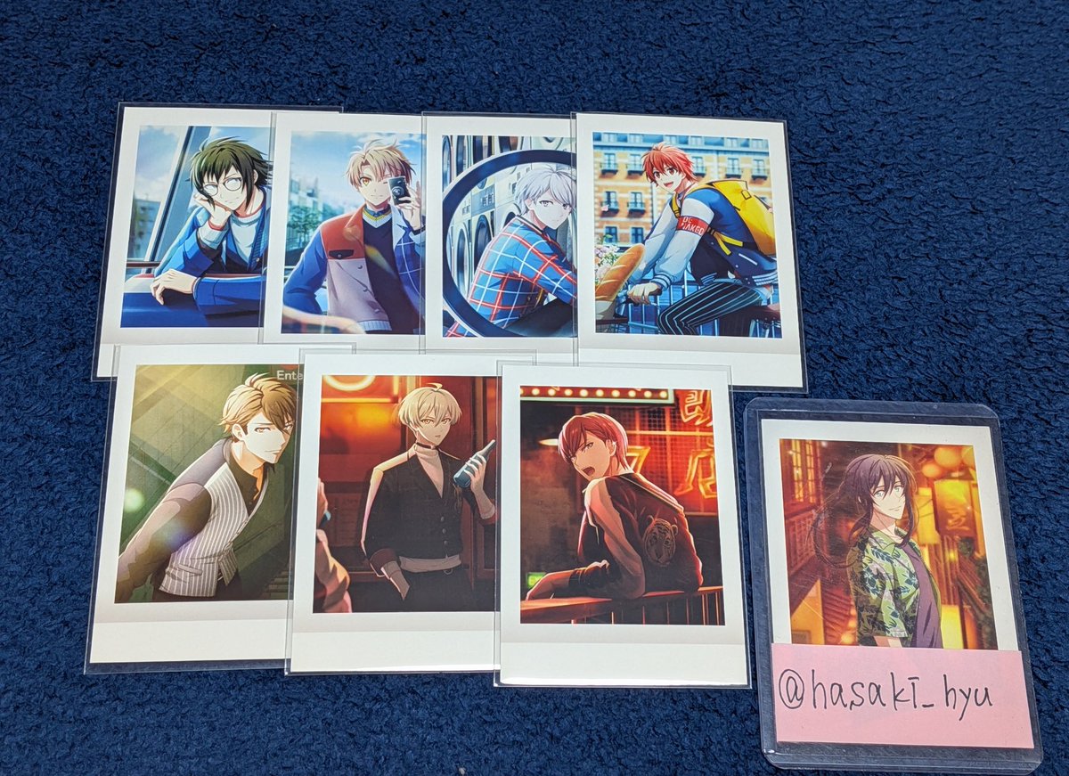 hasaki_hyu's tweet photo. 【交換】アイナナ アイドリッシュセブン ぱしゃこれ第16弾 記念日 サイテク

【譲】画像参照

【求】同種∶百/千

※箔⇔箔 同種同士の交換
※箔押し天は百との交換
※百と千は同数希望

郵送交換希望。
ツイフィあります。
検索からお声掛け下さい。 https://t.co/SsDaZVRrAB